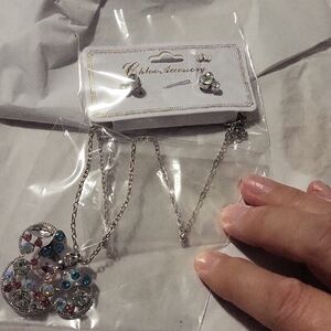 Chloe + Isabel Silver Necklace with Multicolor Accents